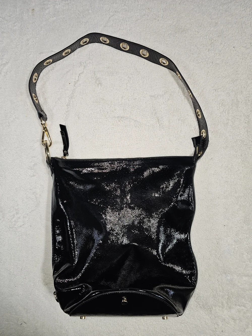 CLAUDIA FIRENZE of Italy Patent Bucket, Shoulder Bag.